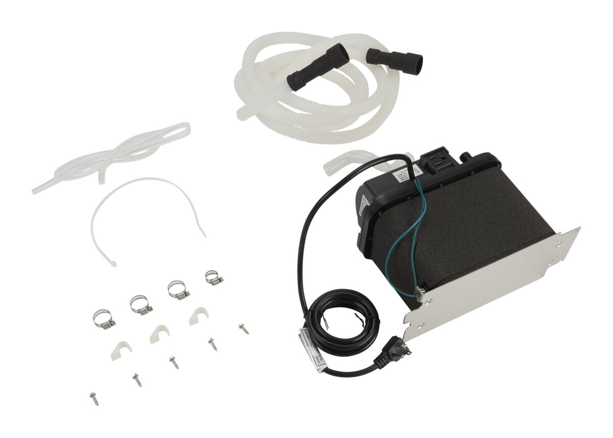 Ice Machine Drain Pump Kit, used with 50-lb ice makers, for excess water up to 10' H