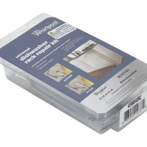 Dishwasher Rack Repair Kit with Grey Tine Tips and Vinyl Touch-up Paint - Repairs Two Racks and Cover Scratches