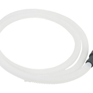 Dishwasher Drain Hose Extension, White-colored, with 6' flexible corrugated plastic hose for tall tub models