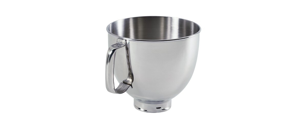 5-Qt. Tilt-Head Polished Stainless Steel Bowl with Comfortable Handle