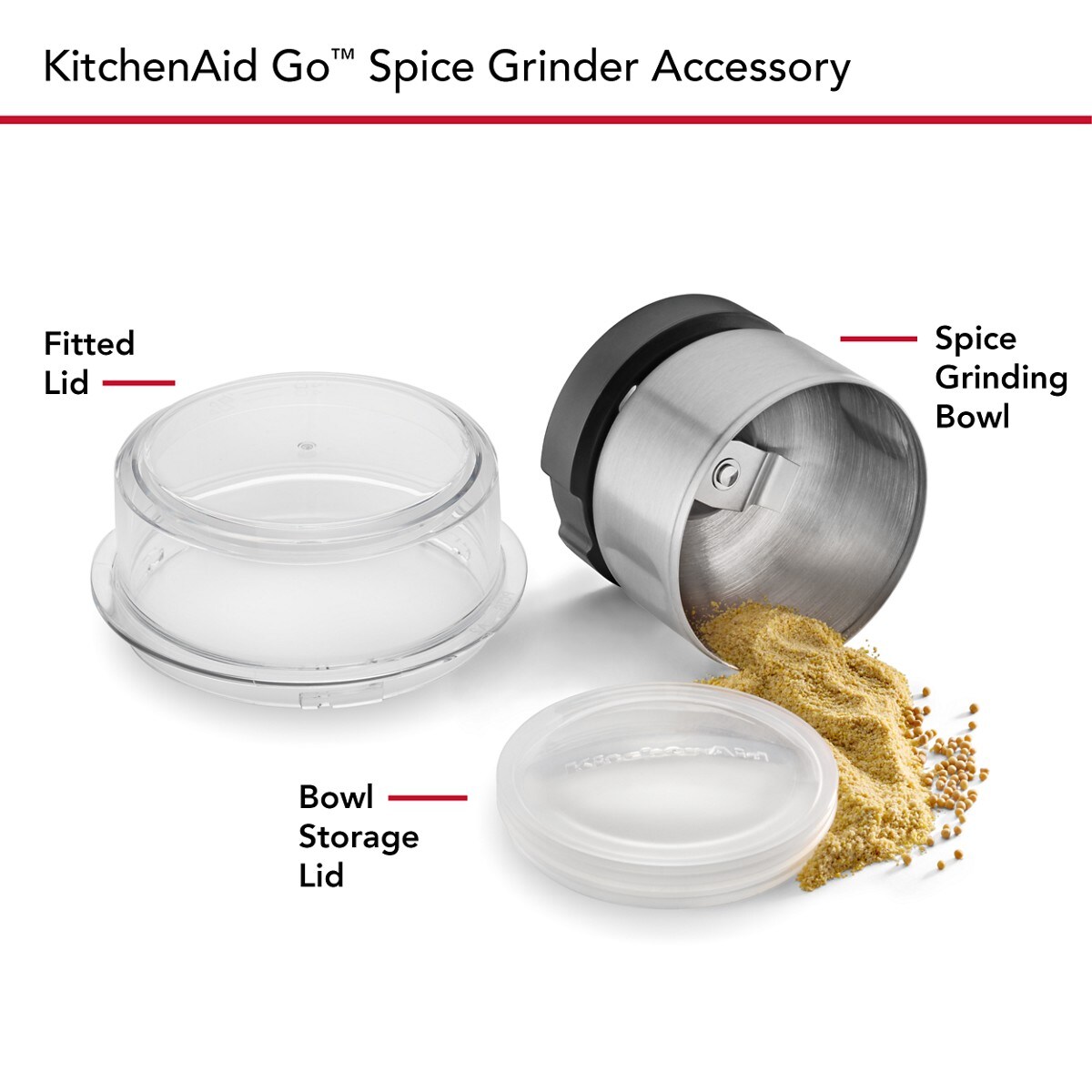 KitchenAid Go® Spice Grinder Accessory for KitchenAid™ Go Cordless Blade Coffee Grinder - Image 2