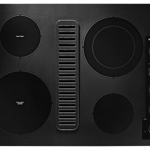 30" Electric Downdraft Cooktop with 4 Elements - Black