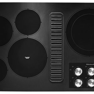 36" Electric Downdraft Cooktop with 5 Elements - Black
