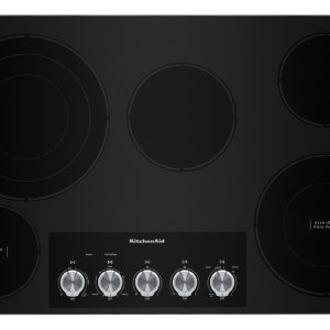 36" Electric Cooktop with 5 Elements and Knob Controls - Stainless Steel