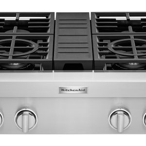 KitchenAid® 30'' 4-Burner Commercial-Style Gas Rangetop - Stainless Steel
