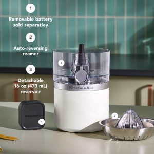 KitchenAid Go® Cordless Citrus Juicer - battery sold separately - Porcelain White