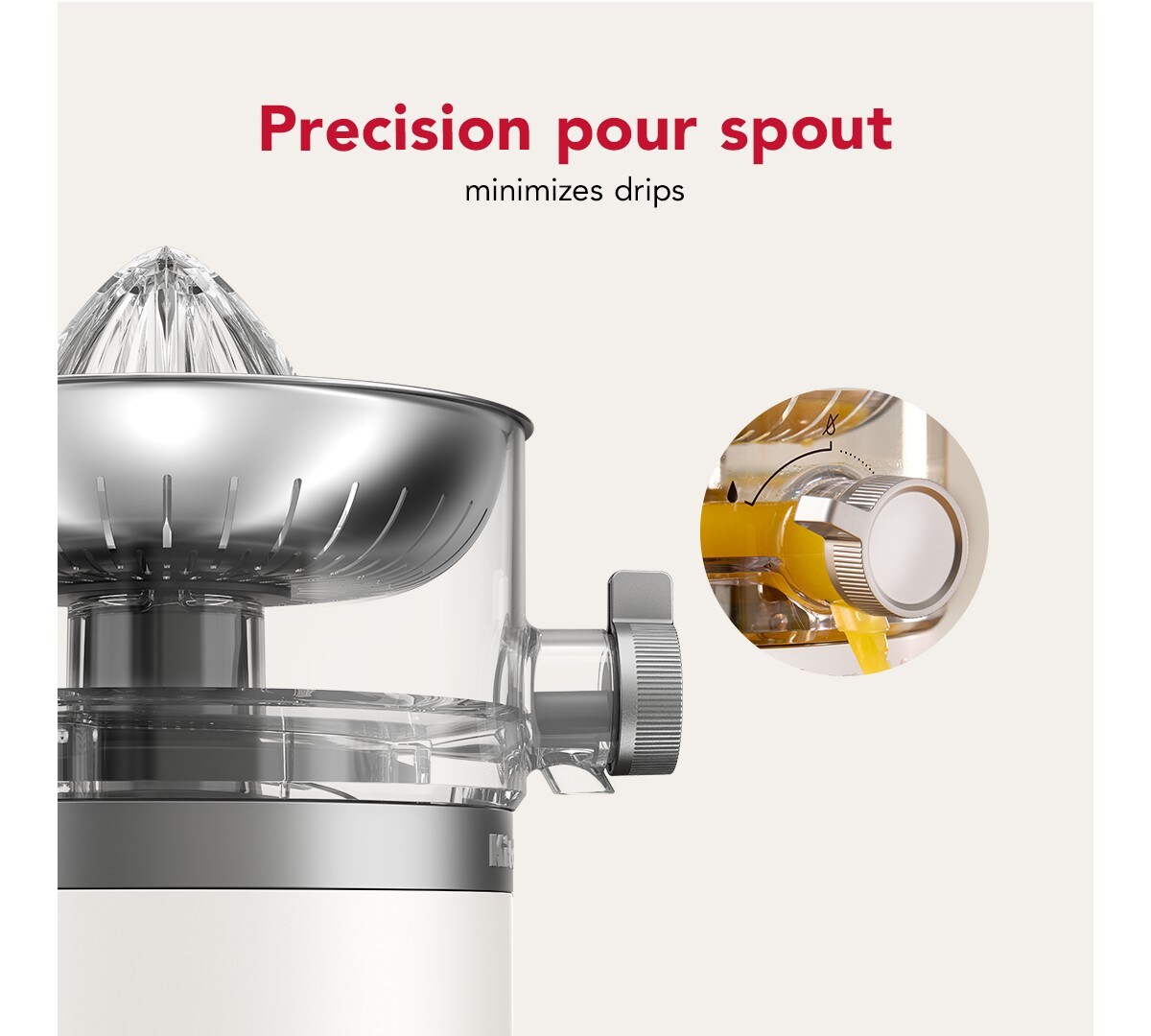 KitchenAid Go® Cordless Citrus Juicer - battery sold separately - Porcelain White - Image 4