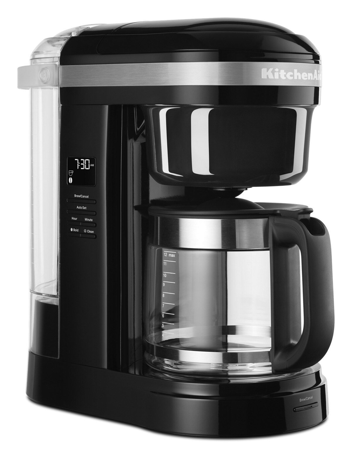 12 Cup Drip Coffee Maker with Spiral Showerhead - Onyx Black