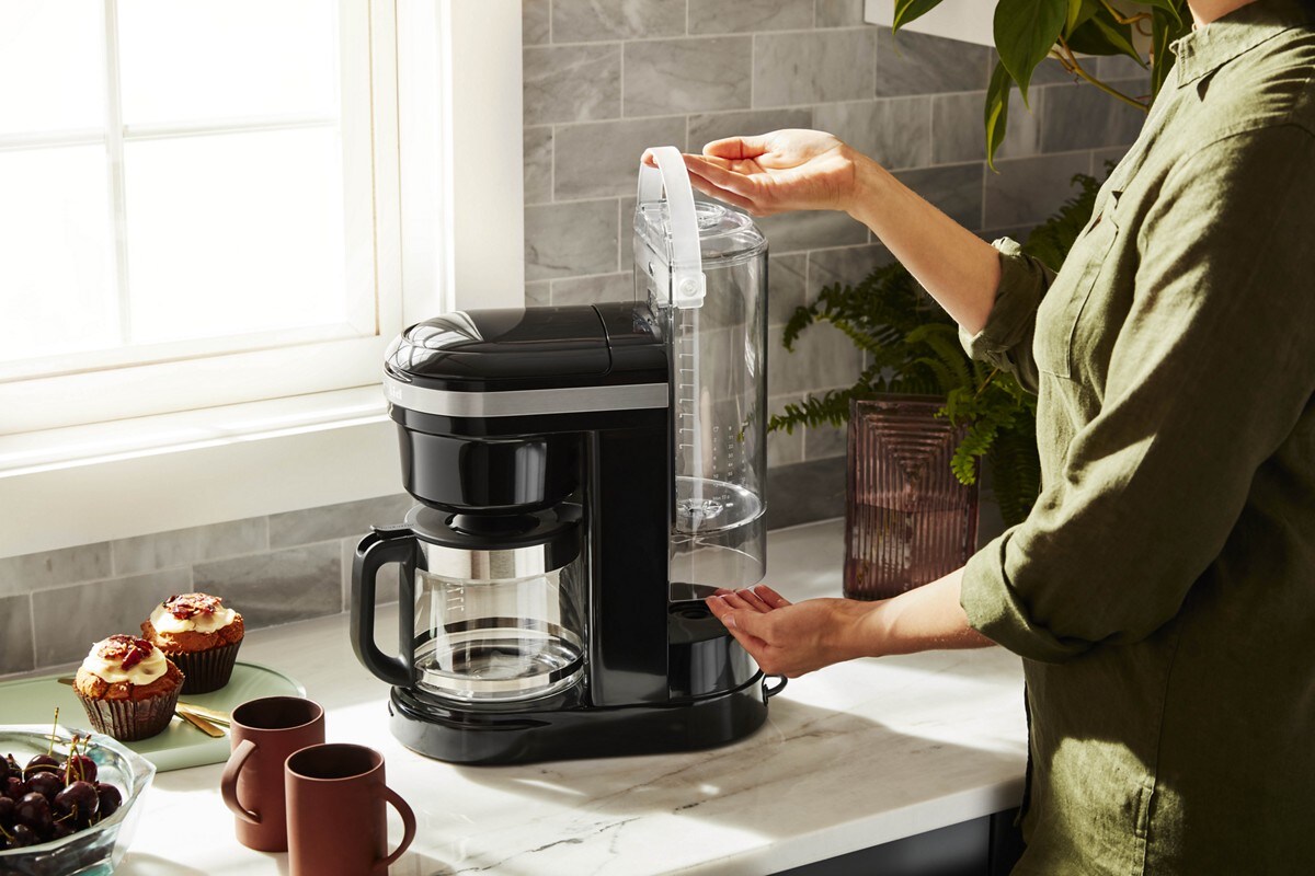 12 Cup Drip Coffee Maker with Spiral Showerhead - Onyx Black - Image 6
