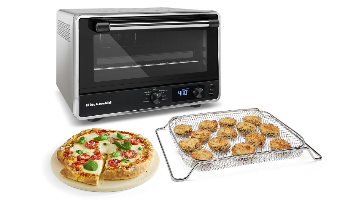 Digital Countertop Oven with Air Fry and Pizza - Contour Silver
