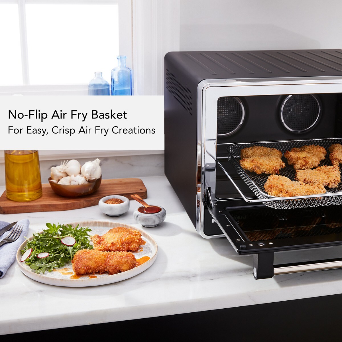Dual Convection Countertop Oven with Air Fry and Temperature Probe - Black Matte - Image 3