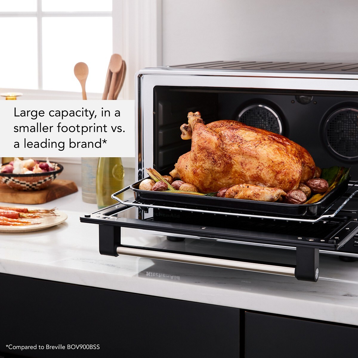 Dual Convection Countertop Oven with Air Fry and Temperature Probe - Black Matte - Image 5