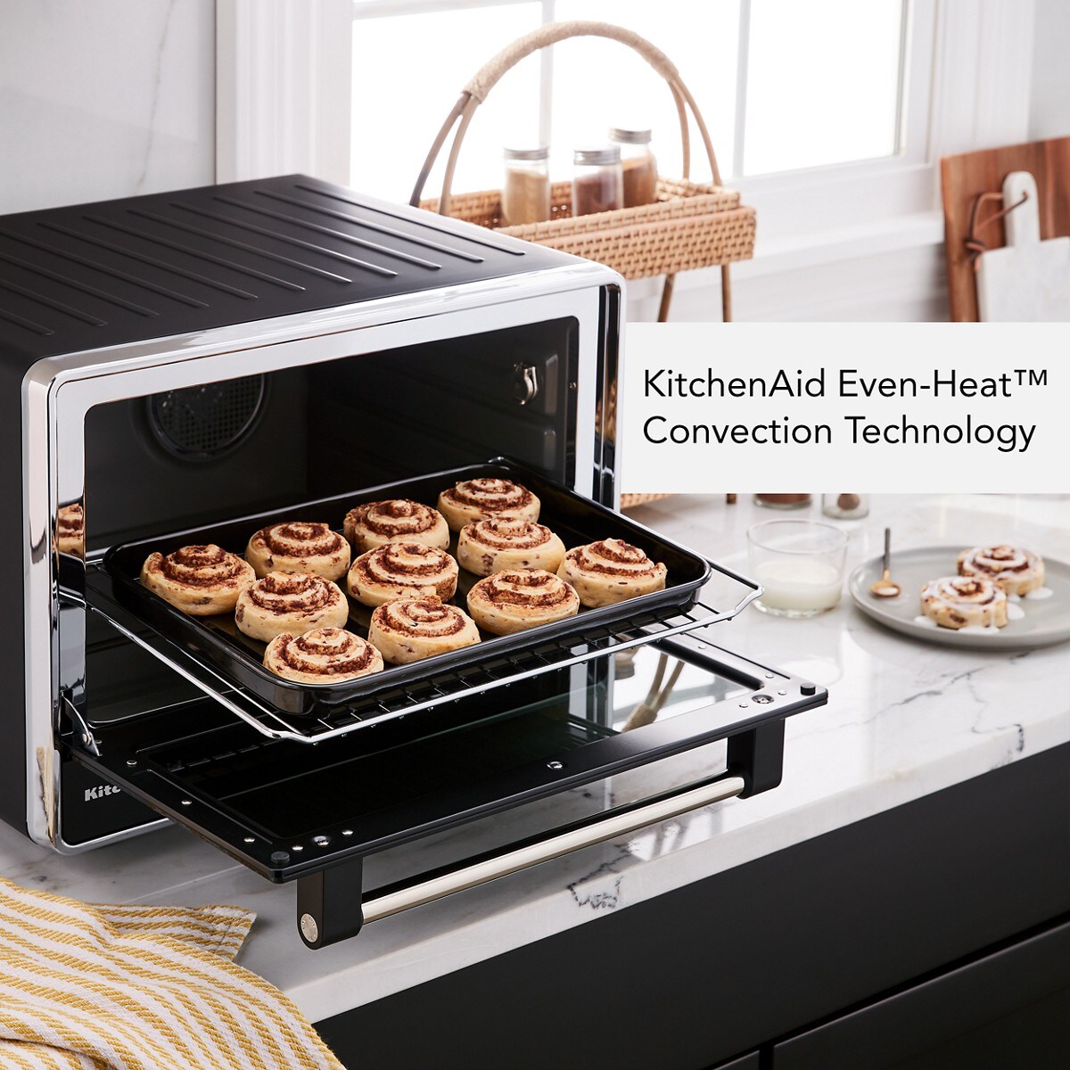 Dual Convection Countertop Oven with Air Fry and Temperature Probe - Black Matte - Image 6