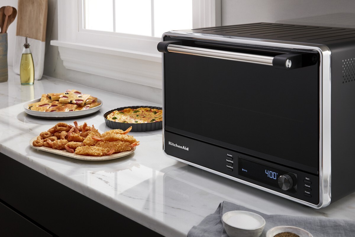 Dual Convection Countertop Oven with Air Fry and Temperature Probe - Black Matte - Image 7