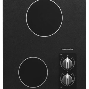15" Electric Cooktop with 2 Radiant Elements - Black