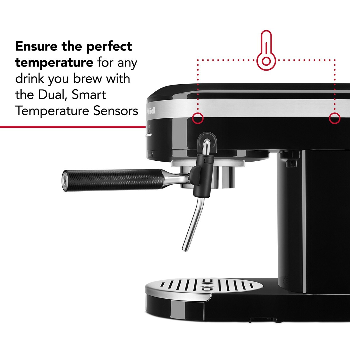 Metal Semi-Automatic Espresso Machine - Onyx Black - Image 2