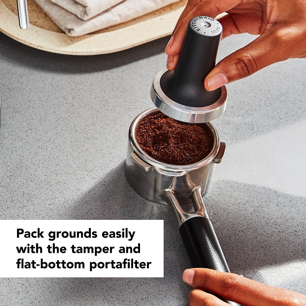 Metal Semi-Automatic Espresso Machine - Brushed Stainless Steel - Image 4