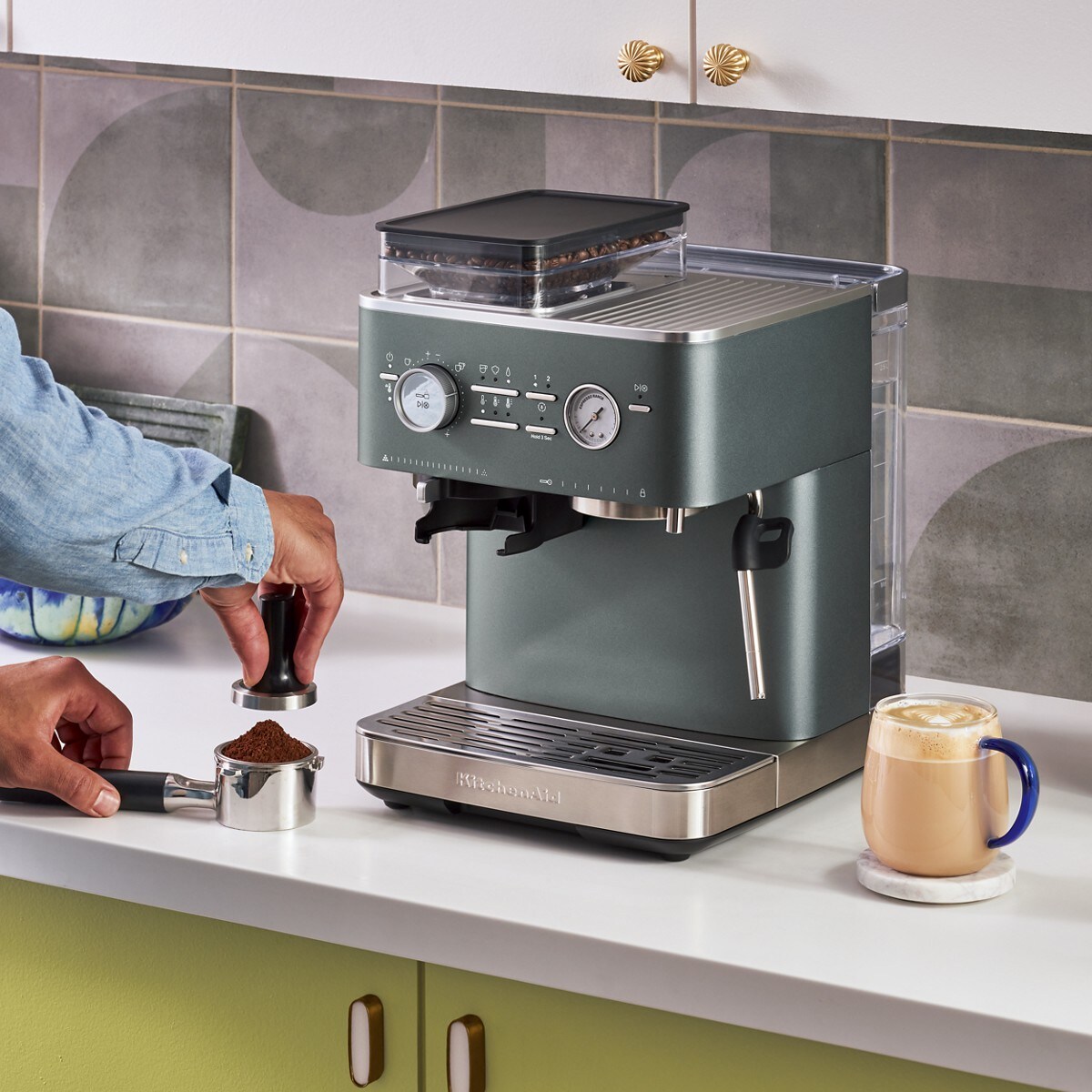 Semi Automatic Espresso Machine with Burr Grinder - Juniper - Image 8