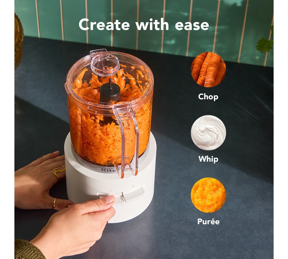 KitchenAid Go® Cordless Food Chopper - battery sold separately - Porcelain White - Image 4