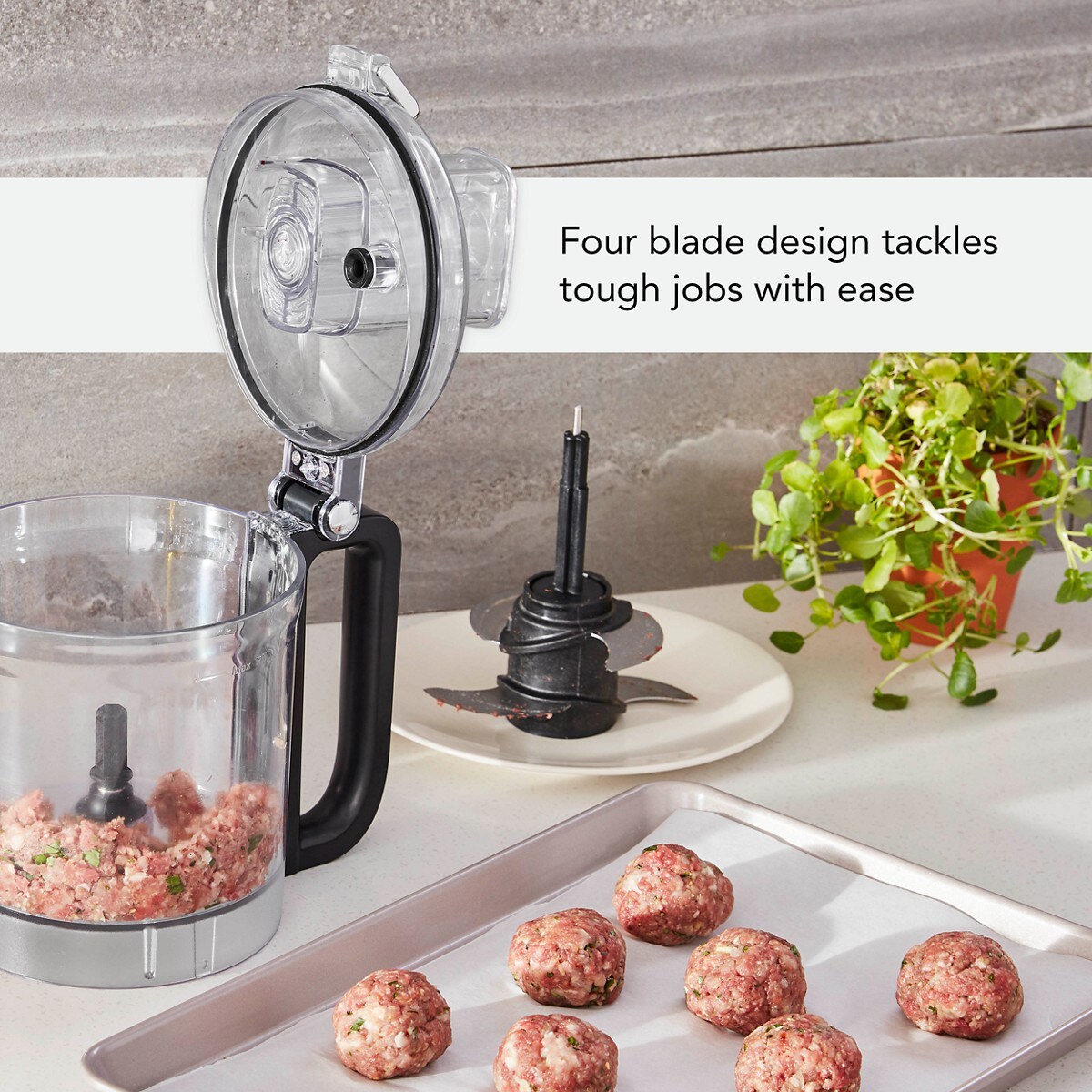 9 Cup Food Processor - Contour Silver - Image 3