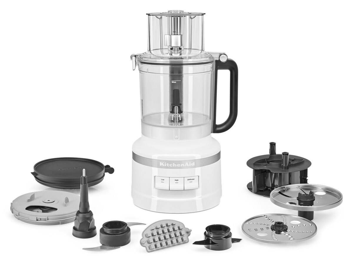13-Cup Food Processor with Dicing Kit - White