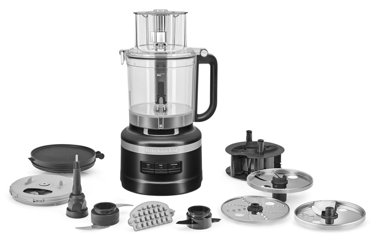 13-Cup Food Processor with French Fry Disc and Dicing Kit - Black Matte