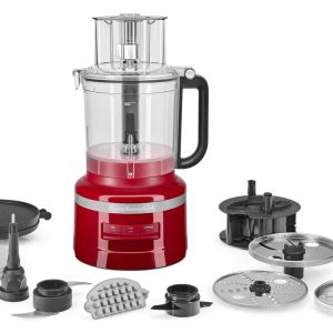 13-Cup Food Processor with French Fry Disc and Dicing Kit - Empire Red