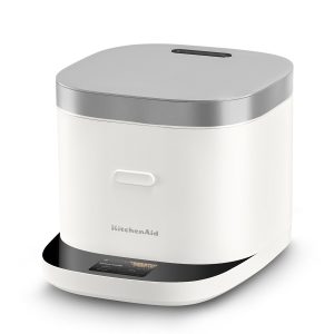 KitchenAid® XL Grain and Rice Cooker with Integrated Scale - Porcelain White
