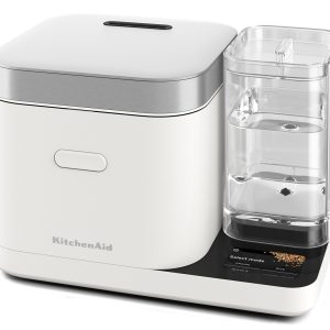 Grain and Rice Cooker - Porcelain White