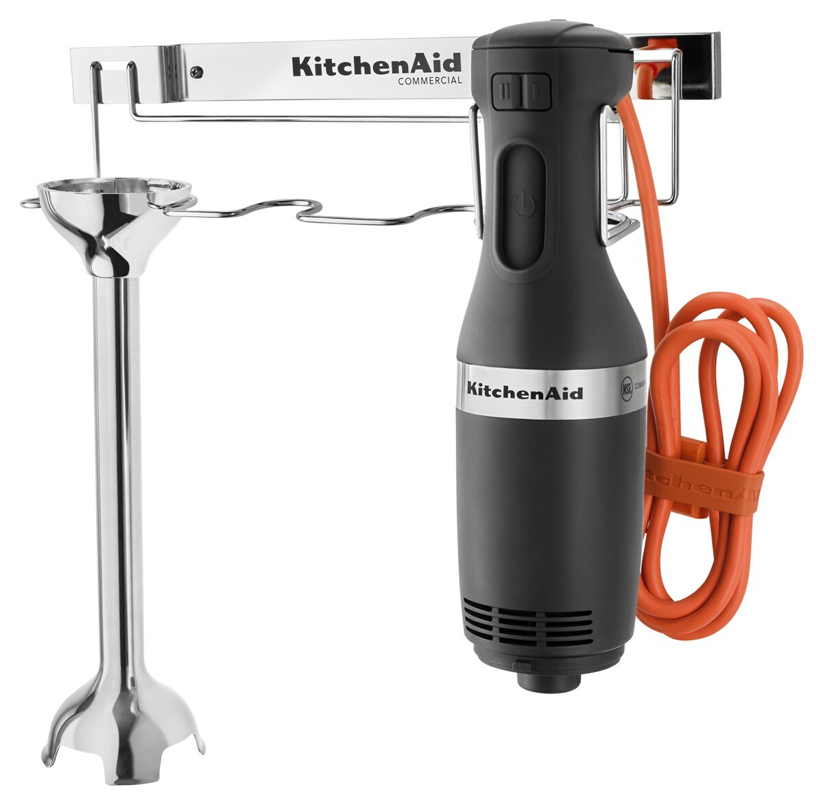 300 Series NSF® Certified Commercial Immersion Blender with 12" Blending Arm - Onyx Black