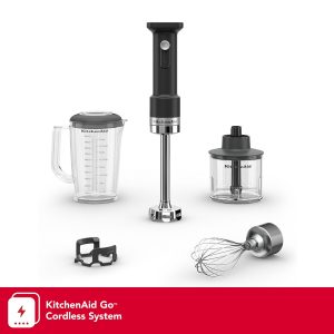 KitchenAid Go® Cordless Hand Blender with Accessories - battery sold separately - Black Matte