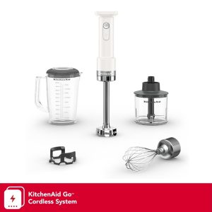 KitchenAid Go® Cordless Hand Blender with Accessories - battery sold separately - Porcelain White