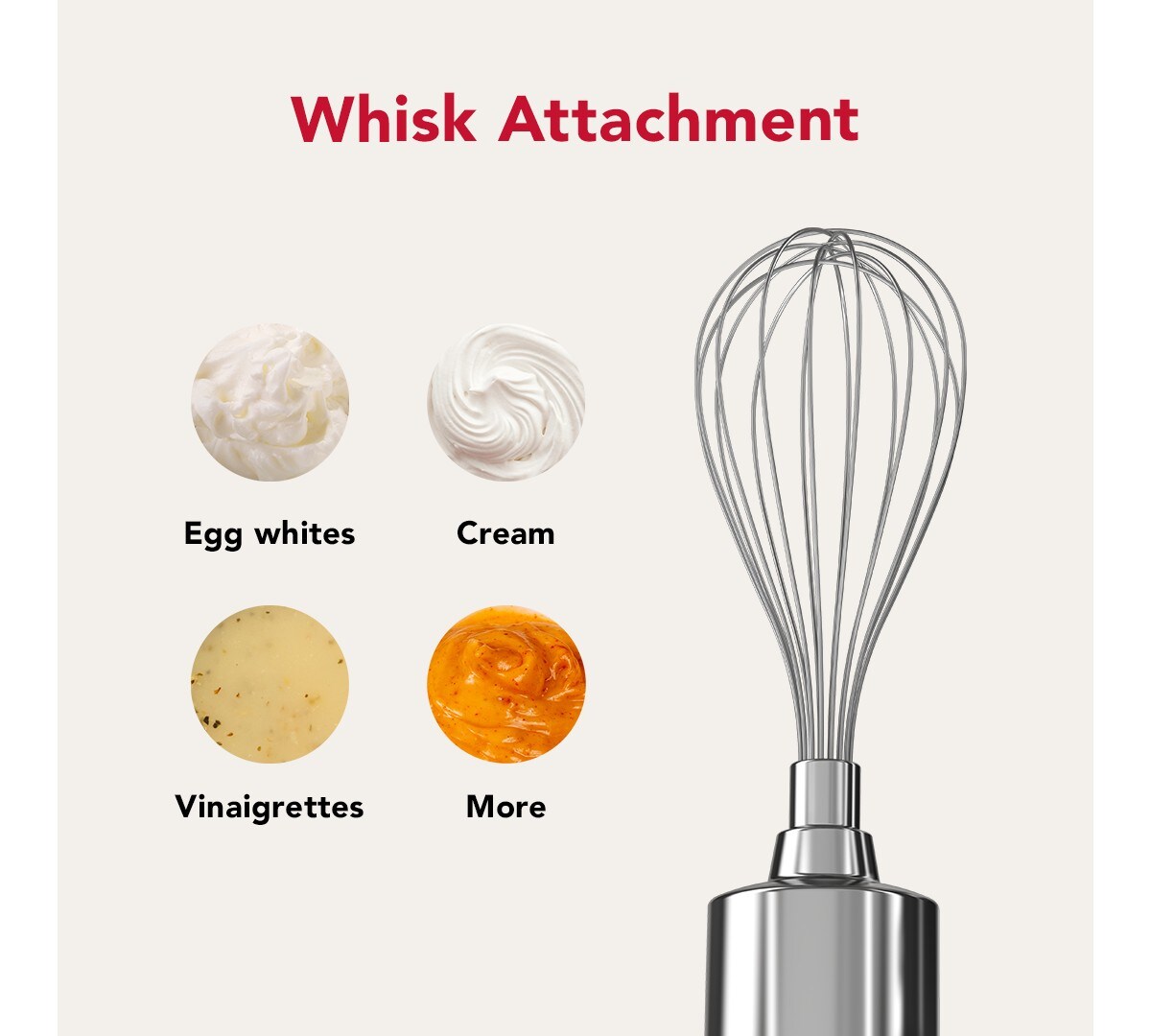 KitchenAid Go® Cordless Hand Blender with Accessories - battery sold separately - Porcelain White - Image 5