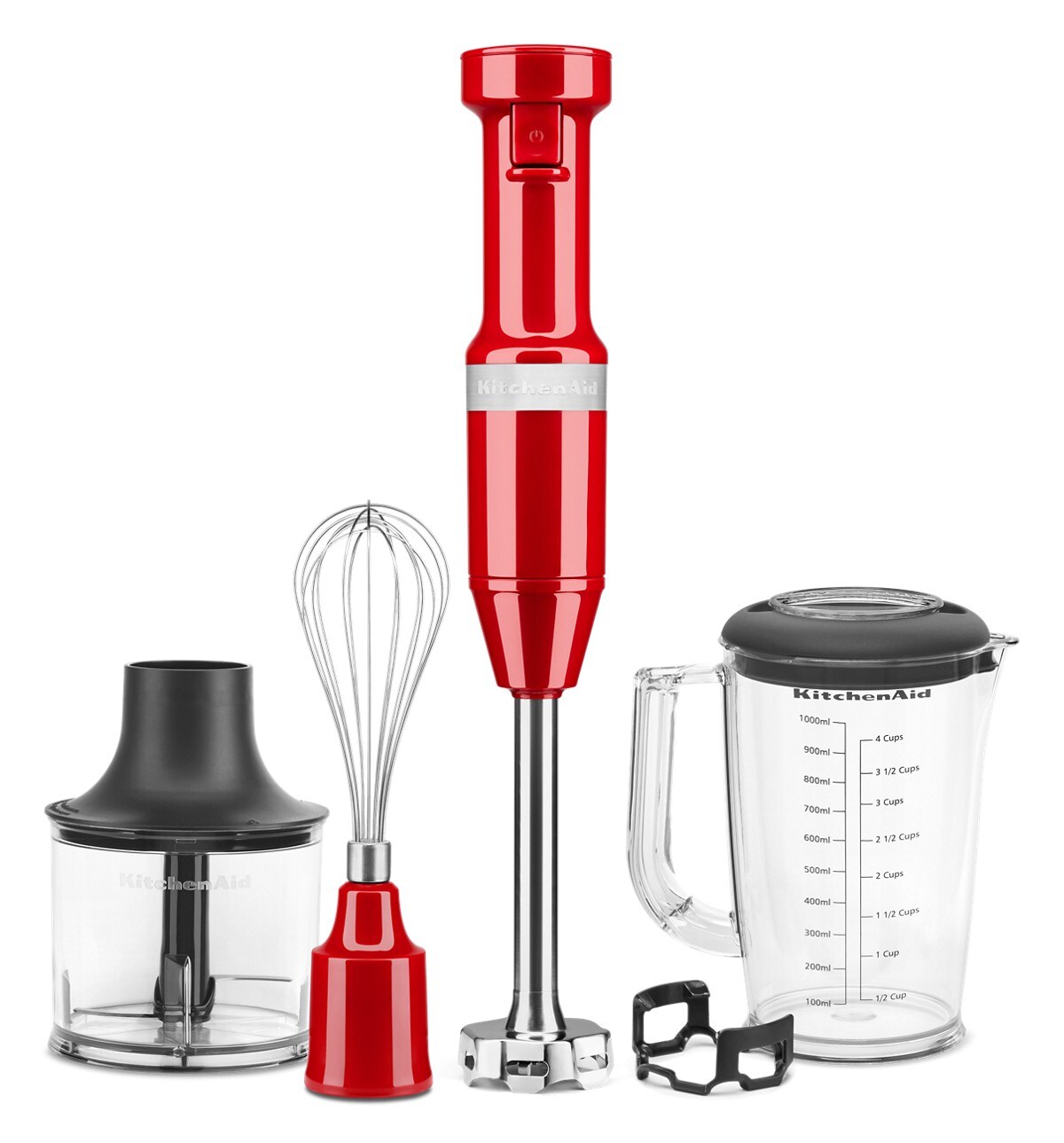 Variable Speed Corded Hand Blender with Accessories - Empire Red