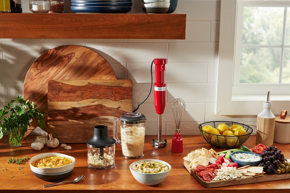Variable Speed Corded Hand Blender with Accessories - Empire Red - Image 3