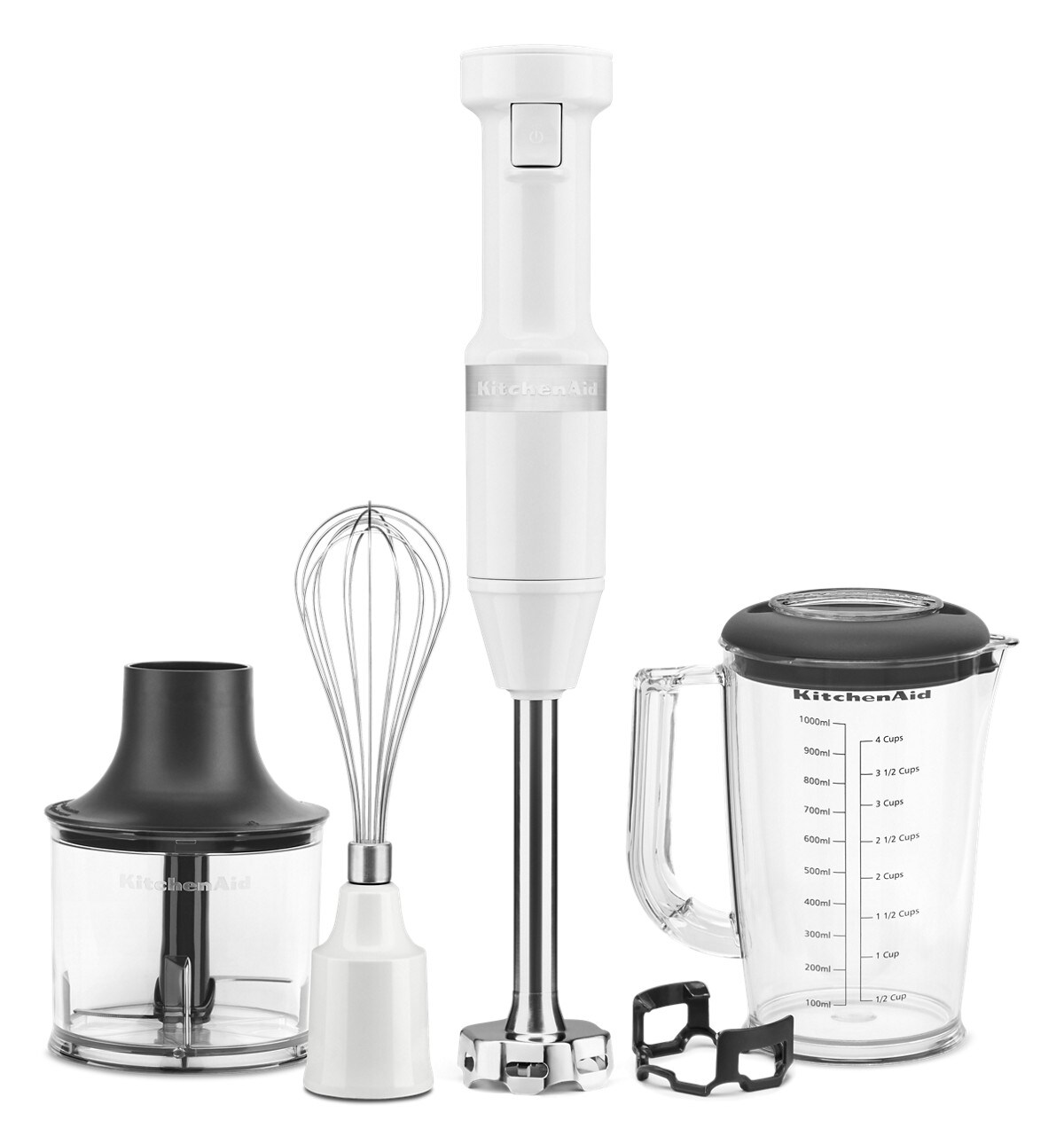 Variable Speed Corded Hand Blender with Accessories - White