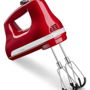 6 Speed Hand Mixer with Flex Edge Beaters - Empire Red