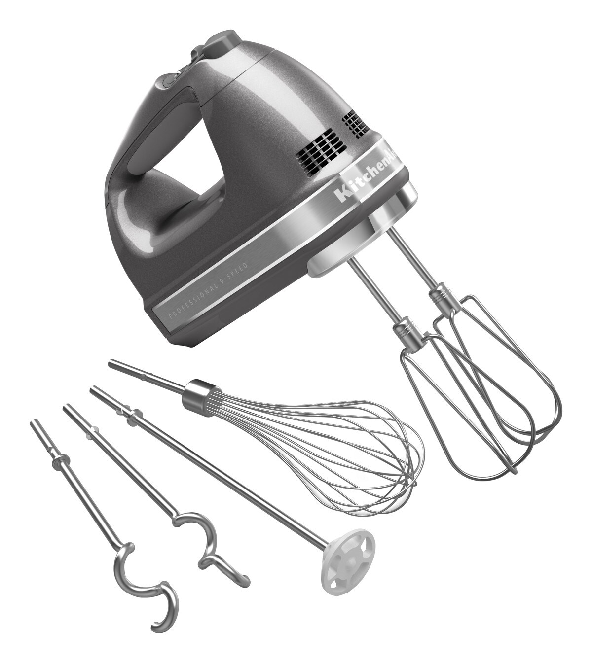 9-Speed Hand Mixer - Medallion Silver