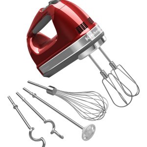 9-Speed Hand Mixer - Candy Apple Red