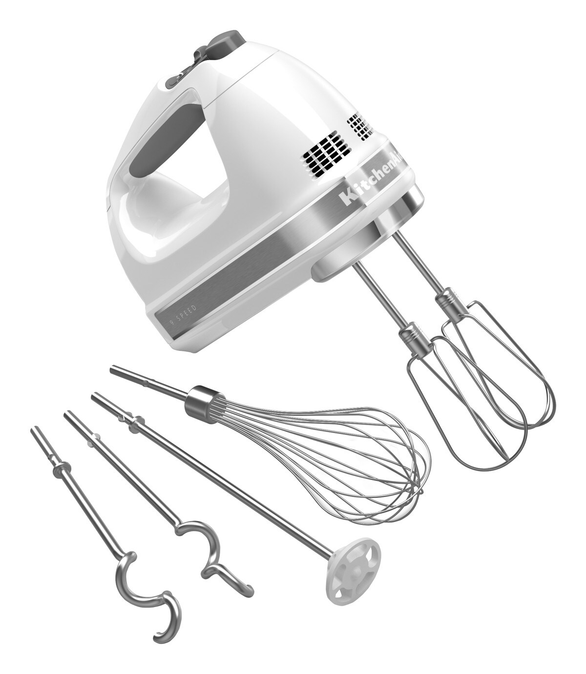 9-Speed Hand Mixer - White - Image 4