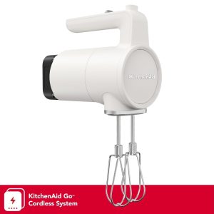 KitchenAid Go® Cordless Hand Mixer - battery included - Porcelain White