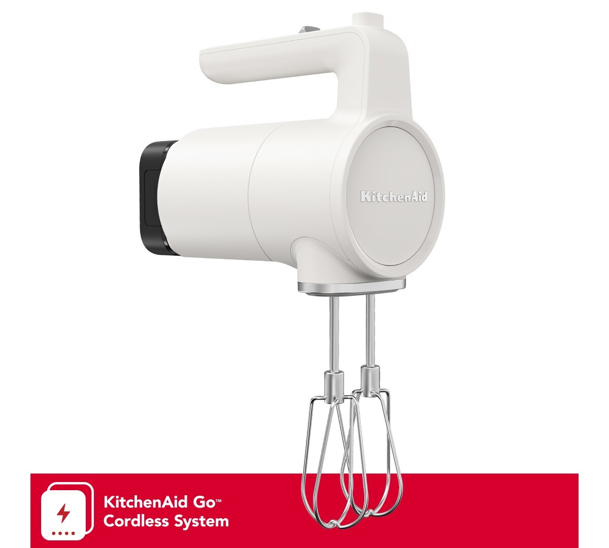 KitchenAid Go® Cordless Hand Mixer - battery included - Porcelain White
