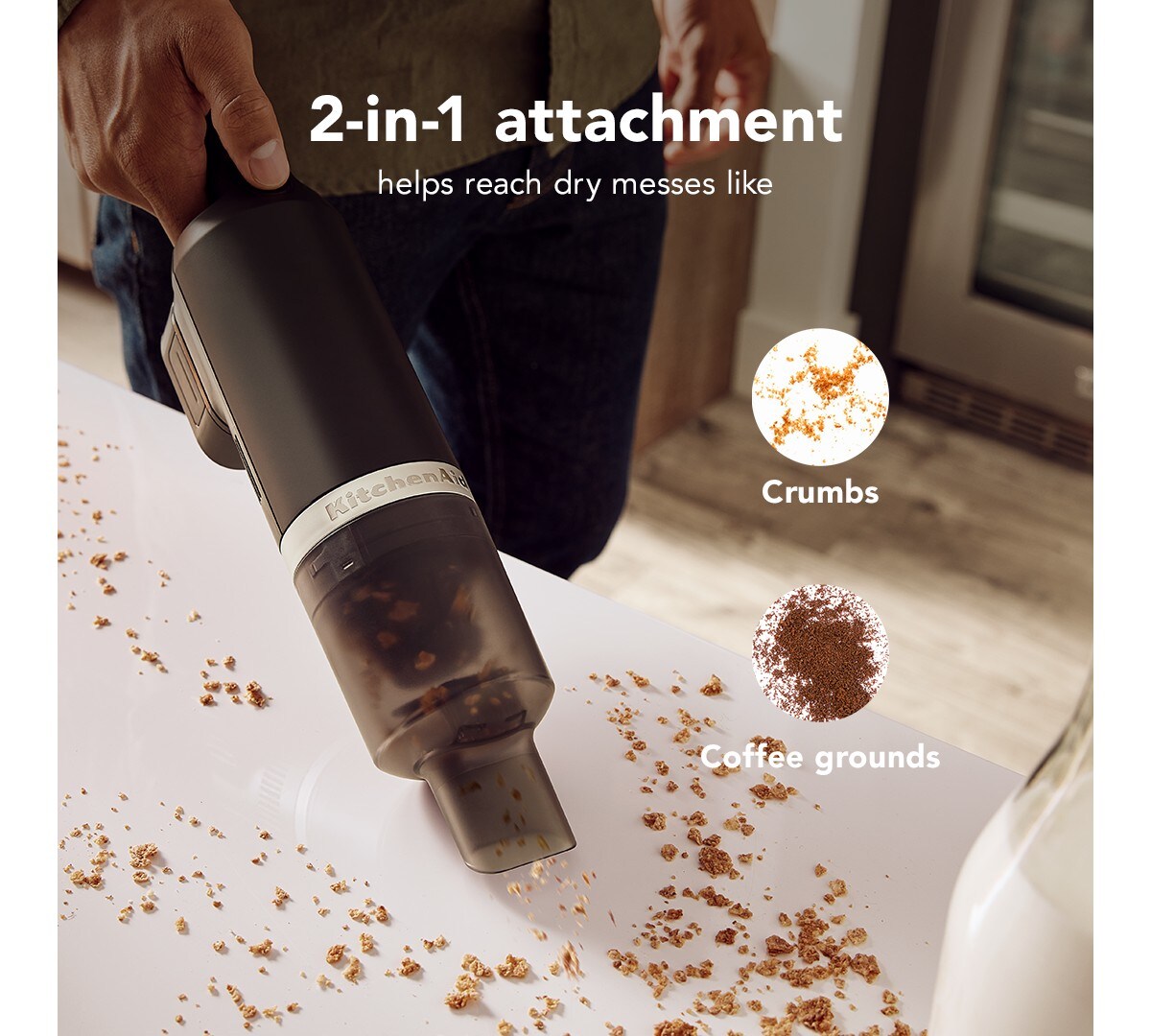 KitchenAid Go™ Cordless Kitchen Vacuum - battery included - Black Matte - Image 4
