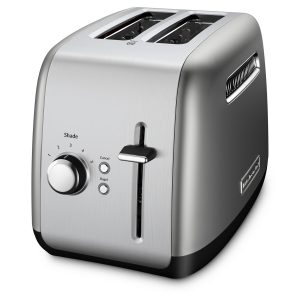 2-Slice Toaster with manual lift lever - Contour Silver