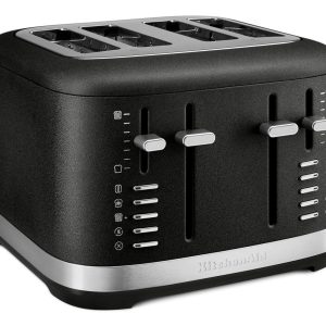 4 Slice Toaster - Cast Iron Black