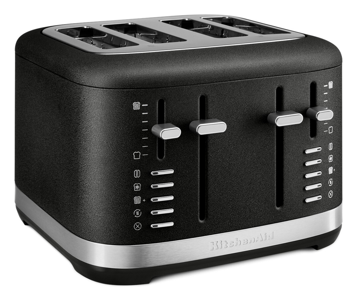 4 Slice Toaster - Cast Iron Black