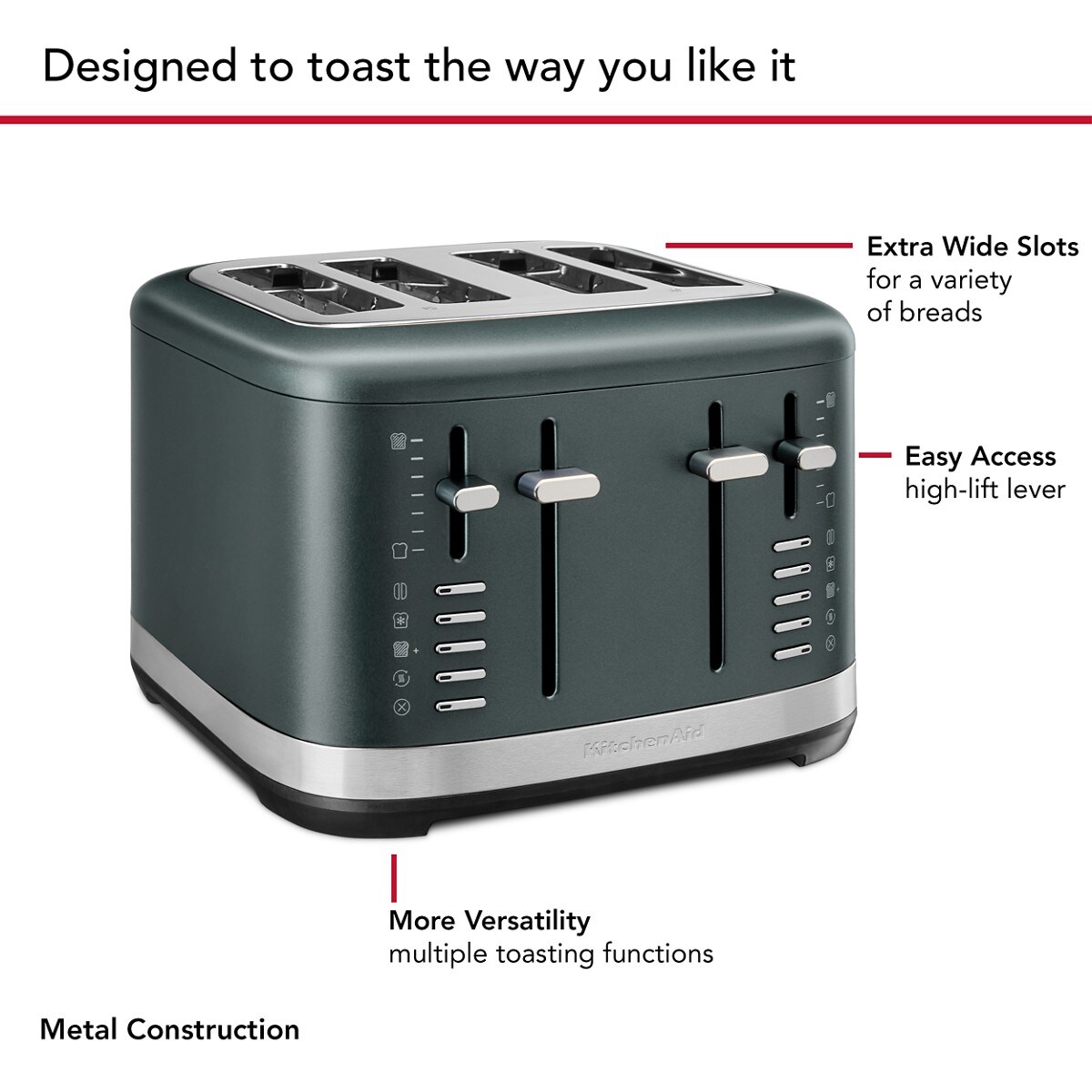 4 Slice Toaster - Juniper - Image 4