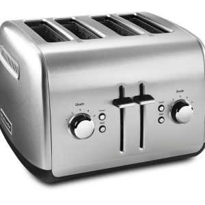 4-Slice Toaster with Manual High-Lift Lever - Brushed Stainless Steel