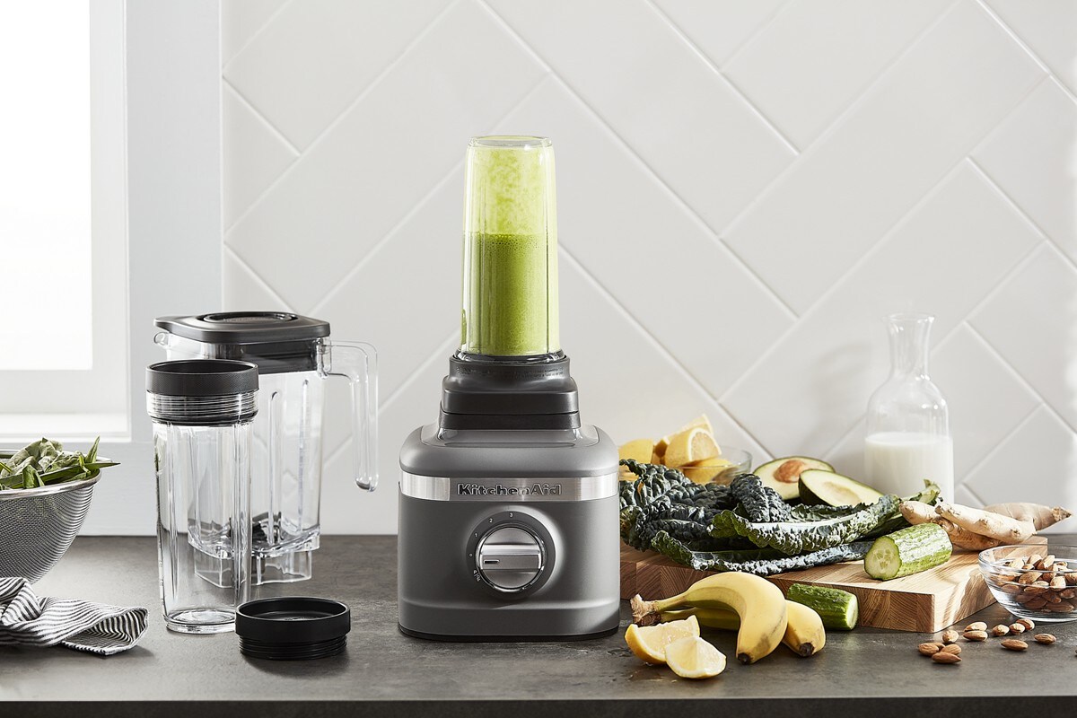 K150 3 Speed Ice Crushing Blender with 2 Personal Blender Jars - Matte Charcoal Grey - Image 3