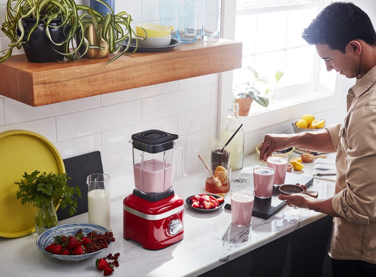 K150 3 Speed Ice Crushing Blender with 2 Personal Blender Jars - Cherry Tomato - Image 2